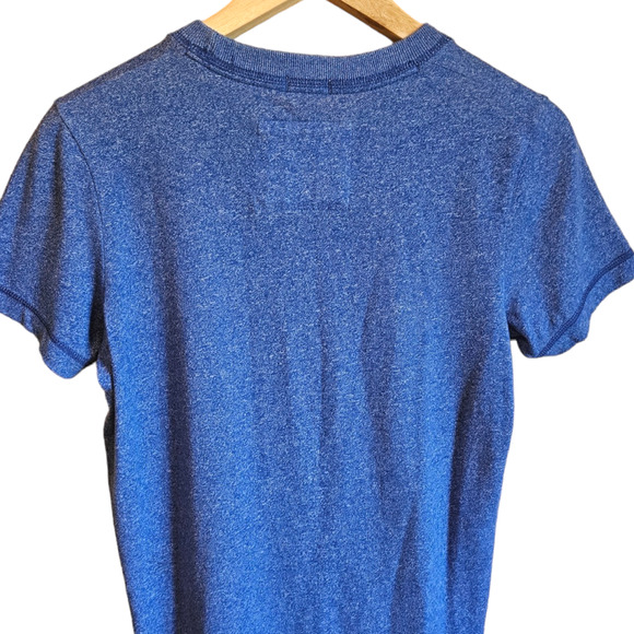 Abercrombie & Fitch Muscle Shirt Short Sleeve Blue Men's Small - Picture 6 of 6